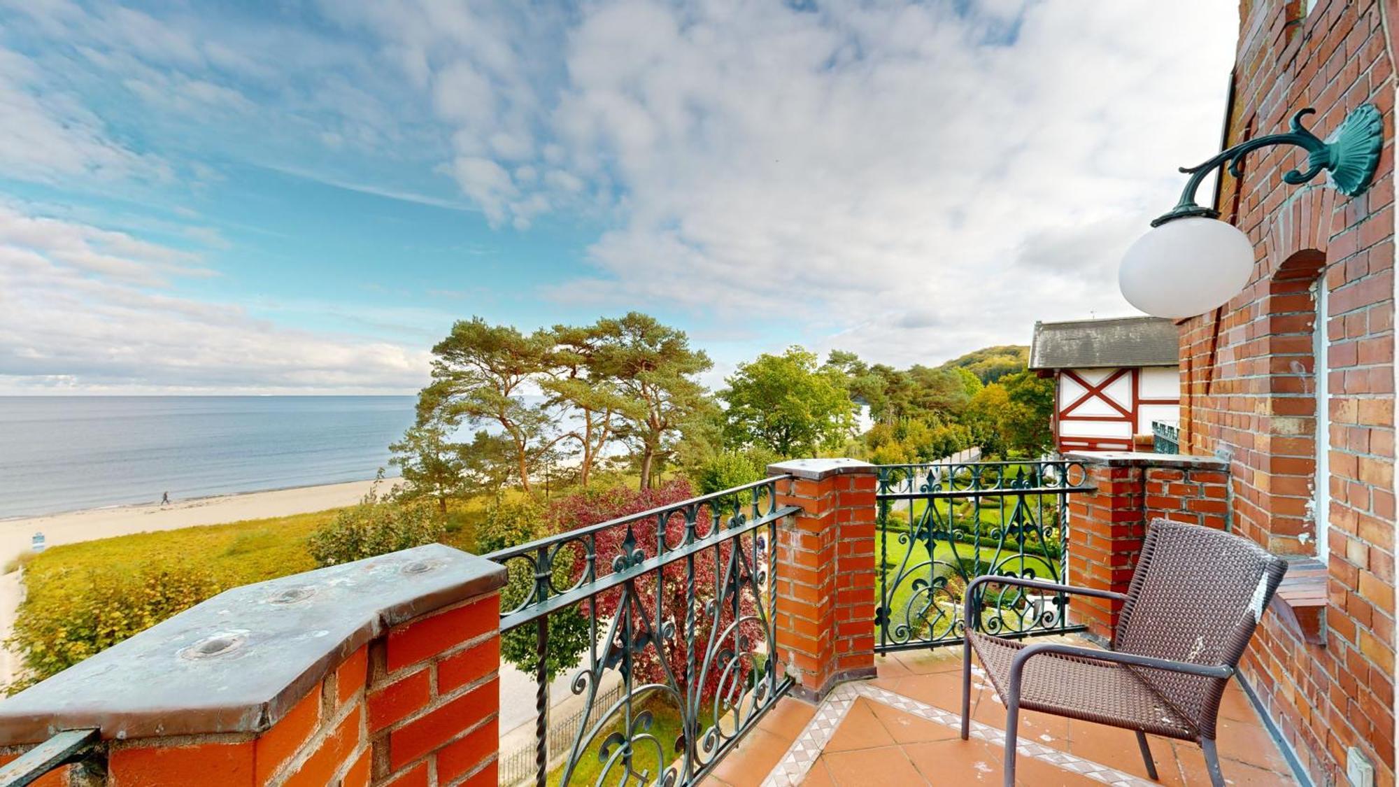 Fewo Direkt Am Strand Mit Meerblick Und Balkon,Villa Glueckspilz, بينز المظهر الخارجي الصورة